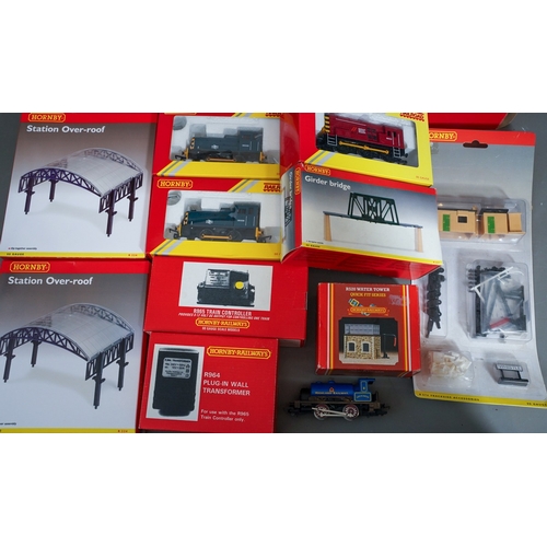 1103 - A collection of boxed Hornby (China) and Hornby Railroad to include: R3065 BR Class 06 Diesel 06008 ... 