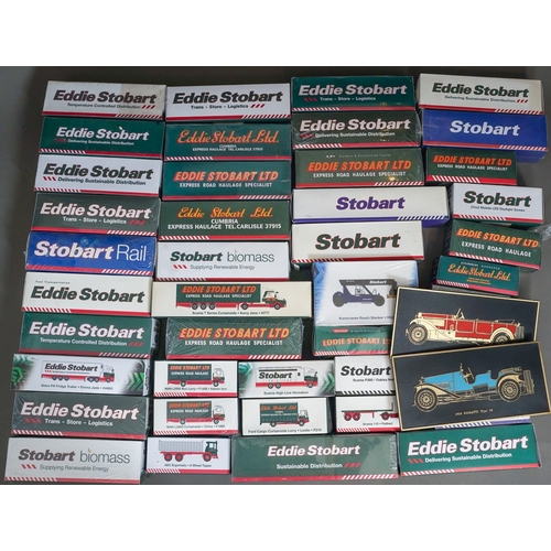 1106 - An extensive collection of Eddie Stobart Scania boxed 1:76b die-cast Collector's edition lorries - 1... 