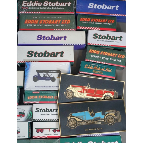 1106 - An extensive collection of Eddie Stobart Scania boxed 1:76b die-cast Collector's edition lorries - 1... 