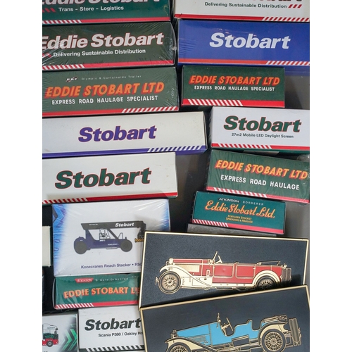 1106 - An extensive collection of Eddie Stobart Scania boxed 1:76b die-cast Collector's edition lorries - 1... 