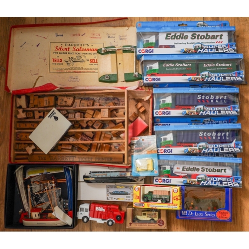 1108 - Assorted toys to include various Corgi Super Haulers Eddie Stobart Super Haulers trucks, boxed vinta... 