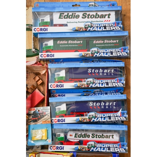 1108 - Assorted toys to include various Corgi Super Haulers Eddie Stobart Super Haulers trucks, boxed vinta... 