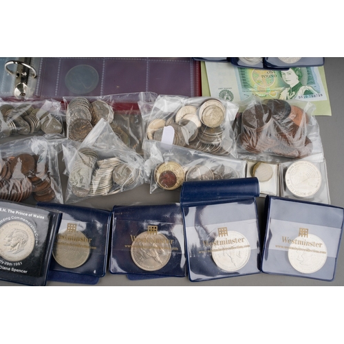 1110 - Coins, mostly British Queen Victoria to Queen Elizabeth II, including seventeen picture back 50ps (P... 