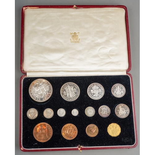 1116 - GB, a George VI Proof 1937 Specimen Coins set of fifteen coins, crown, half crown, two shillings, on... 