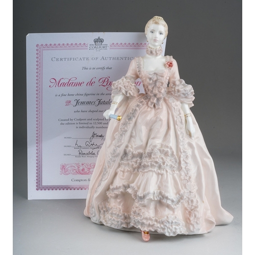 13 - A Coalport for Compton & Woodhouse limited edition Femme Fatales figure Madame de Pompadour, no.3046... 