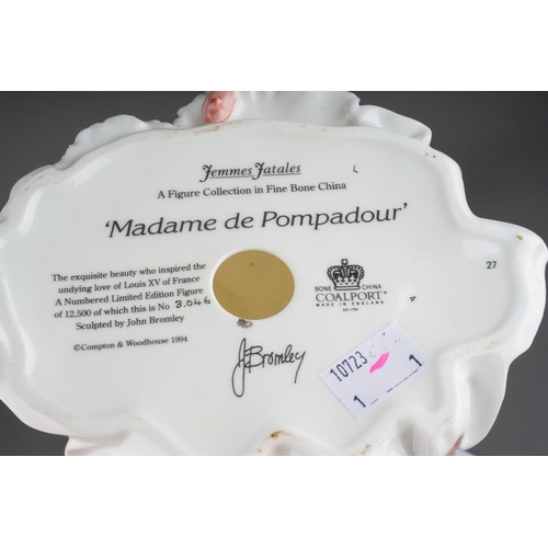 13 - A Coalport for Compton & Woodhouse limited edition Femme Fatales figure Madame de Pompadour, no.3046... 