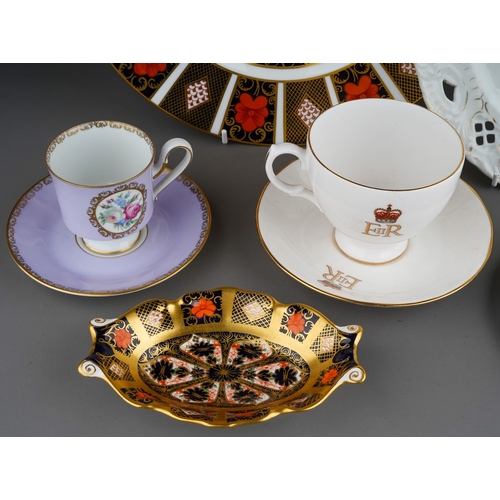 15 - A small quantity of Royal Crown Derby and other ceramics to include Royal Crown Derby 2649 pattern t... 