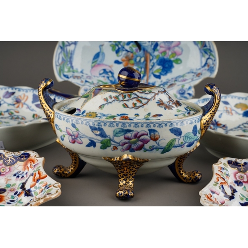 26 - A collection of 19th and 20th Century Ironstone and Stone China to include: a Davenport Stone China ... 