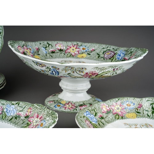 27 - A Mason`s Ironstone Imari punch bowl and three various Imari plates, two impressed marks, one with f... 