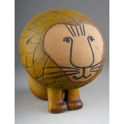 37 - Lisa Larson (b.1931) for Gustavsberg figure of a lion, Impressed 'Gustavsberg, Sweden', with origina... 