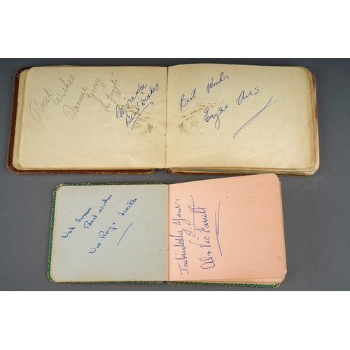 419 - Collection of Autographs in two albums. Including Lonnie Donegan, Pat Boone, Eddie Calvert, Alma Cog... 