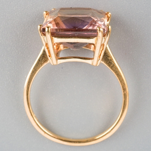 579 - Gemporia ametrine ring, weight 4.2 grams.