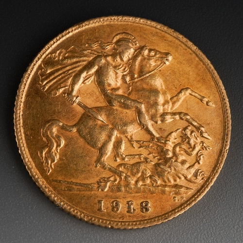 965 - Gold 1918 Half Sovereign