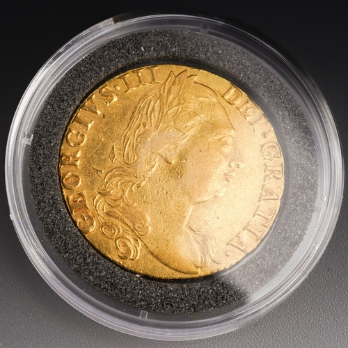 966 - George III gold guinea, undated