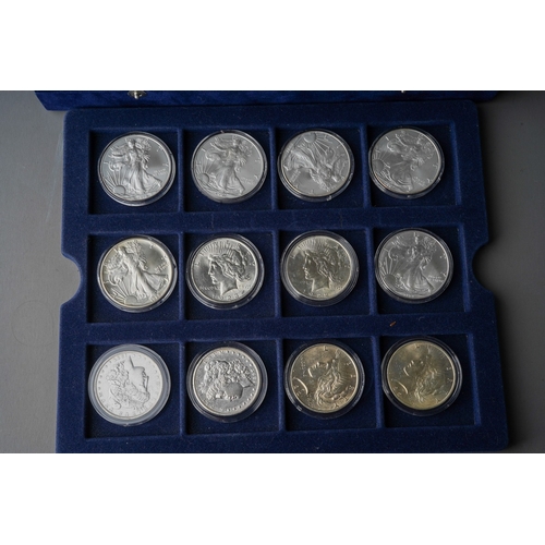 975 - Collection of Silver American one dollar coins to include 1889, two 1897, three 1922, 1923, 1989, 19... 