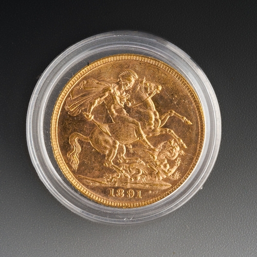 987 - Gold 1891 sovereign