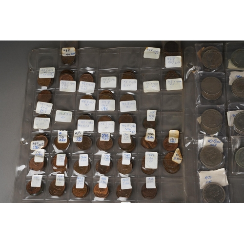 724 - Coins, Two bags of assorted world coinage, including some GB and Commonwealth, mostly 20th century (... 