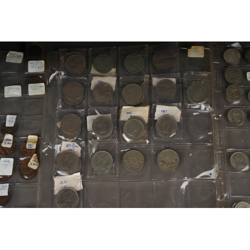 724 - Coins, Two bags of assorted world coinage, including some GB and Commonwealth, mostly 20th century (... 