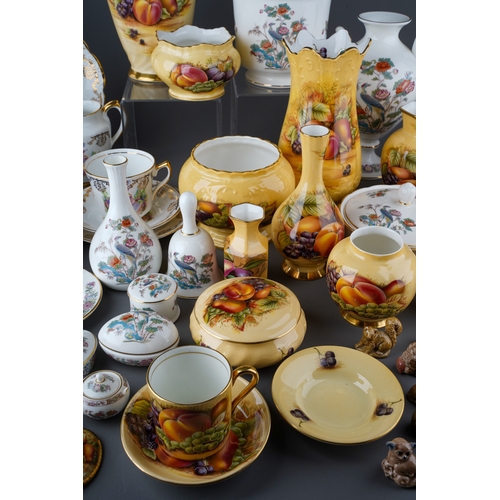 47 - Collection of various Aynsley Orchard Gold pattern china together with miscellaneous china teaare an... 