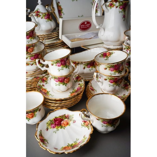 69 - Two boxes of Old Country Roses dinner and tea wares to include cups, saucers, plates, tureen, etc