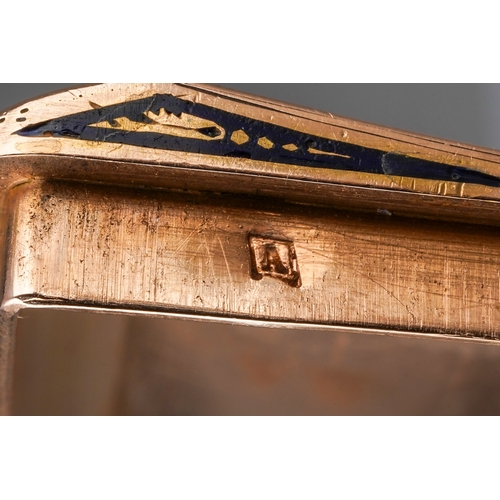 469 - A 19th century Continental case, the rectangular shape case with engine turn and scroll embossed det... 