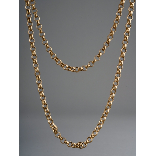 536 - 9ct Gold chain 14.7g total length of chain 66cm