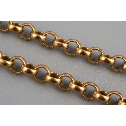 536 - 9ct Gold chain 14.7g total length of chain 66cm
