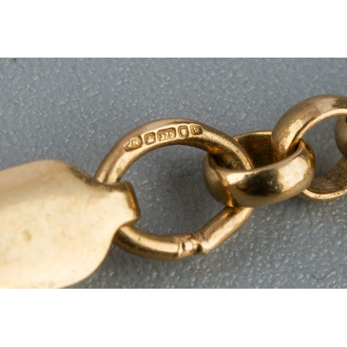 536 - 9ct Gold chain 14.7g total length of chain 66cm