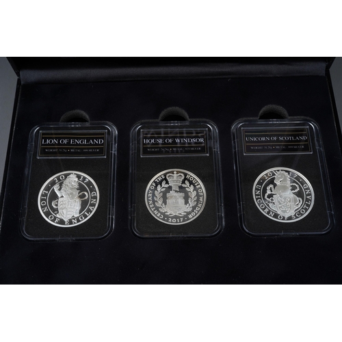 914 - 2017 Royal House Of Windsor Silver Proof Coin Set is a collection of three pieces. The set includes ... 