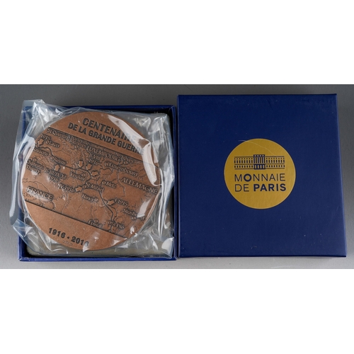 918 - Monnaie De Paris Centenary of the Great War 1916-2016 Bronze Medal Verdun Battle. Unopened in sealed... 