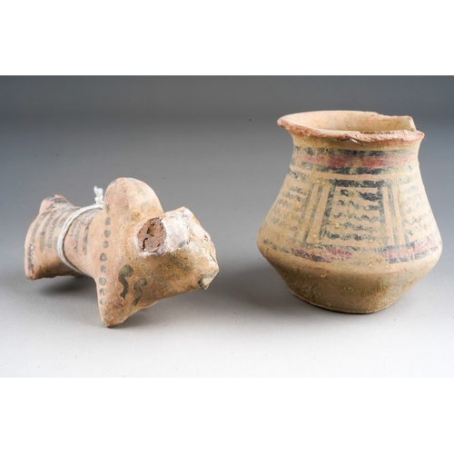 1028 - Indus Valley pot 2000 BC together with Zeby Bull (2)