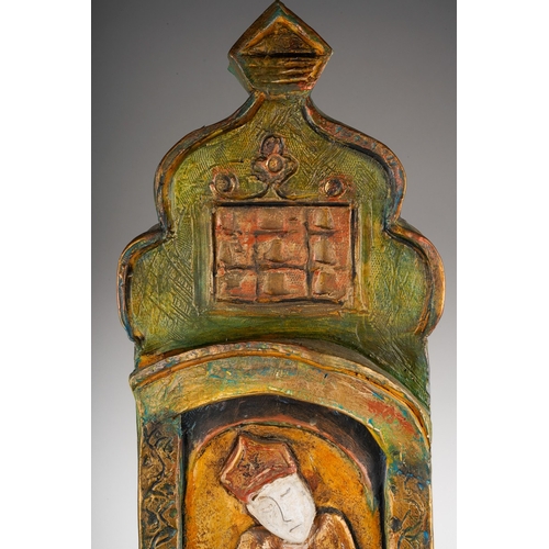 59 - Audrone Berzanskas (Contemporary Lithuanian), a large studio pottery large centrepiece modelled as a... 