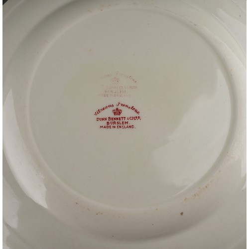 1 - Nine early 20th Century earthenware plates, each with Masonic symbol and a soup bowl., all with vari... 