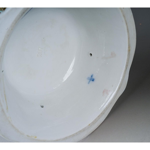 17 - A pair of early 20th Century Sitzendorf candlesticks modelled as seated Classical Maidens, tulip sha... 