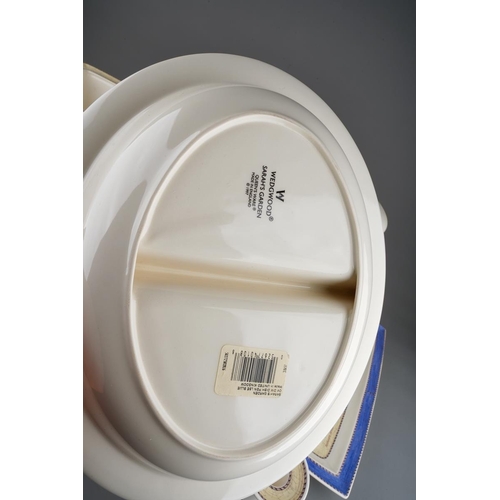 18 - A collection of Wedgwood Sarah's garden pattern Queen's Ware, comprising a storage jar and cover, gr... 