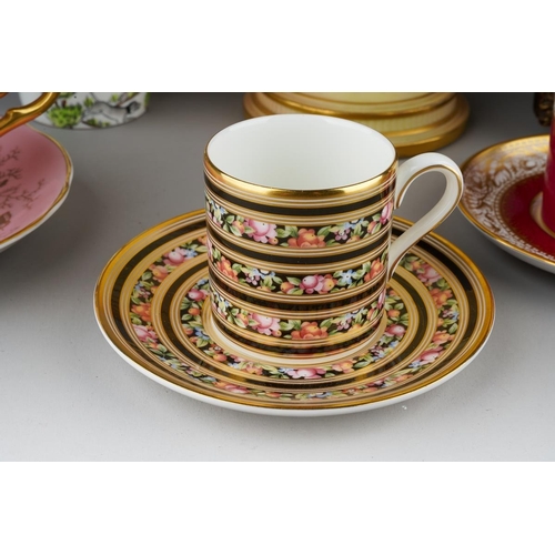 30 - A collection of English ceramics to include: a 19th Century painted plaque depicting a fisherman, fr... 