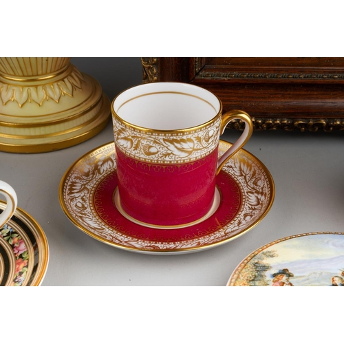 30 - A collection of English ceramics to include: a 19th Century painted plaque depicting a fisherman, fr... 