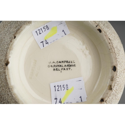 37 - A late Victorian Royal Commemorative 'V R' match striker / vesta holder, impressed marks and printed... 