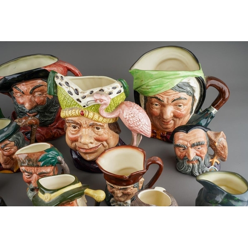 44 - A collection of fifteen Royal Doulton character jugs, four large, comprising Ugly Duchess D6599, The... 