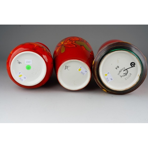 50 - Three large Poole Pottery 