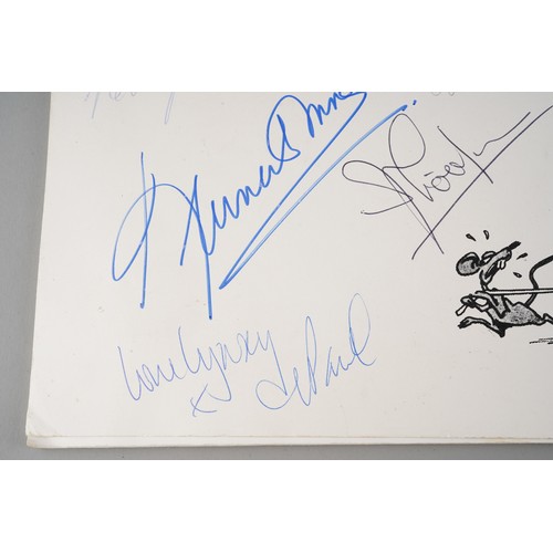 Two Grand Order of Water Rats Annual Ball Programmes bearing autographs ...