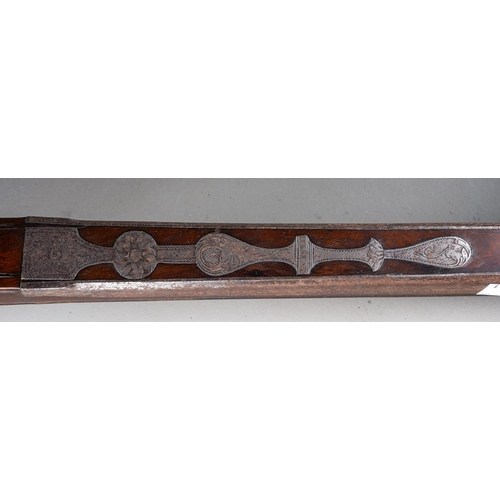 An 18th century crossbow by Heylin of Cornhill, London, engraved steel ...