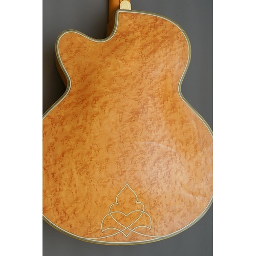 333 - A Hofner six string electric guitar, serial no. 2379, with plated mounts, the eb finger board inlaid... 