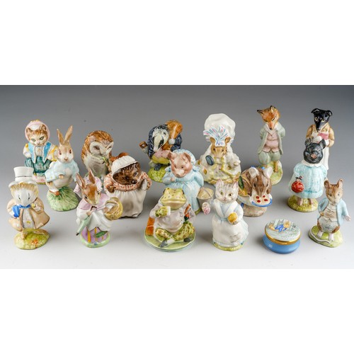 588 - A collection of eight vintage Beatrix Potter Beswick figures, all for F Warne & Co Ltd., all with BP... 