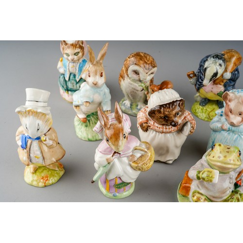 588 - A collection of eight vintage Beatrix Potter Beswick figures, all for F Warne & Co Ltd., all with BP... 