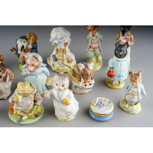 588 - A collection of eight vintage Beatrix Potter Beswick figures, all for F Warne & Co Ltd., all with BP... 