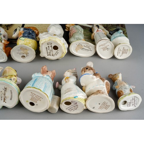 588 - A collection of eight vintage Beatrix Potter Beswick figures, all for F Warne & Co Ltd., all with BP... 