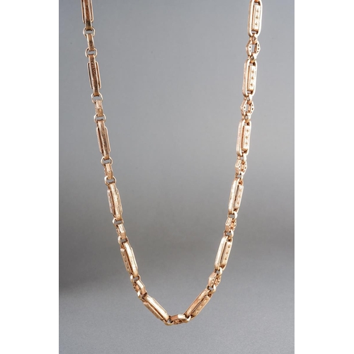 A 9ct gold chain with swivel clasp, hallmarked 9ct gold, approx length 1200mm, approx gross weight 61.9 grams.