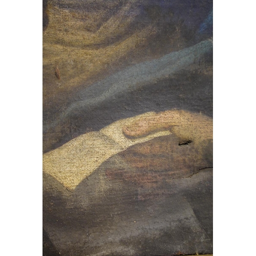 816 - 17th / 18th century Italian School, head and shoulders portrait of a female figure holding a goblet ... 