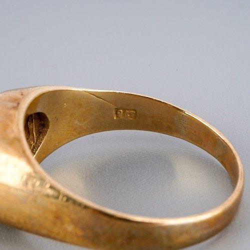 1 - Yellow metal ( marked 9k) ring set with a purple stone, UK size Q 1/2, gross weight approx. 5.9g